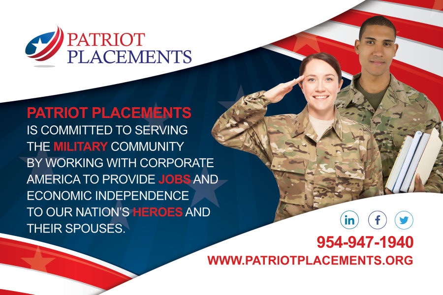 New NonProfit, Patriot Placements, Launches to Assist Military