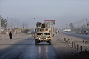 Military humvee in Iraq.